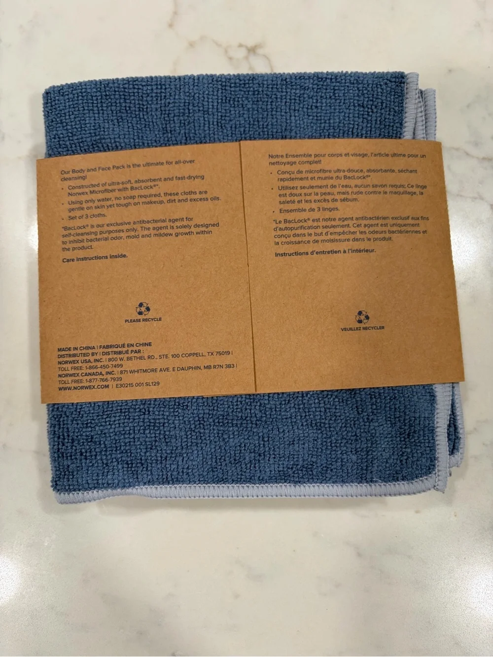 Norwex Body and Face Pack - Slate Blue